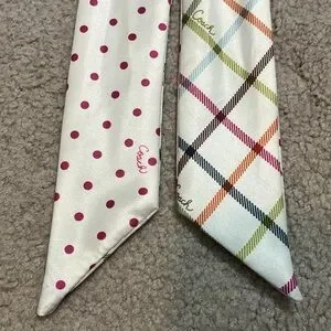Coach red and white polka dot scarf COACH Polka Dot Silk Skinny Scarf | Nordstrom main image 3